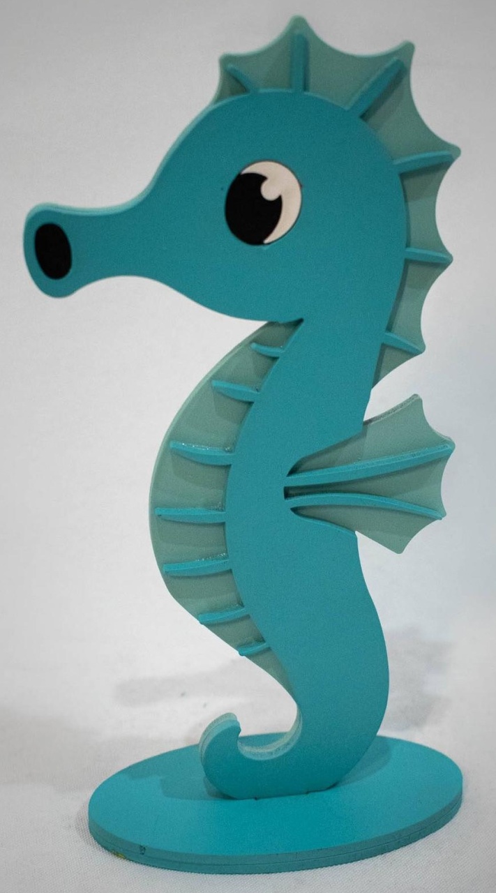 Display Mdf Cavalo Marinho Verde Tifany - Vanessalocações