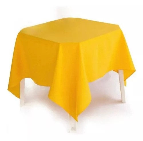 Toalha Em Oxford -  Quadrada  -  Amarelo - Vanessalocações