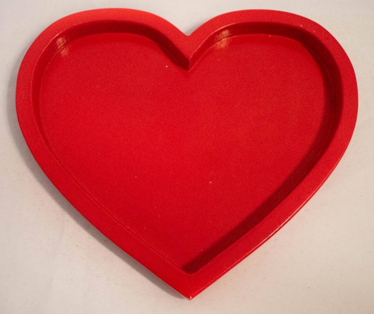 Bandeja Mdf  Coração Vermelho - Vanessalocações