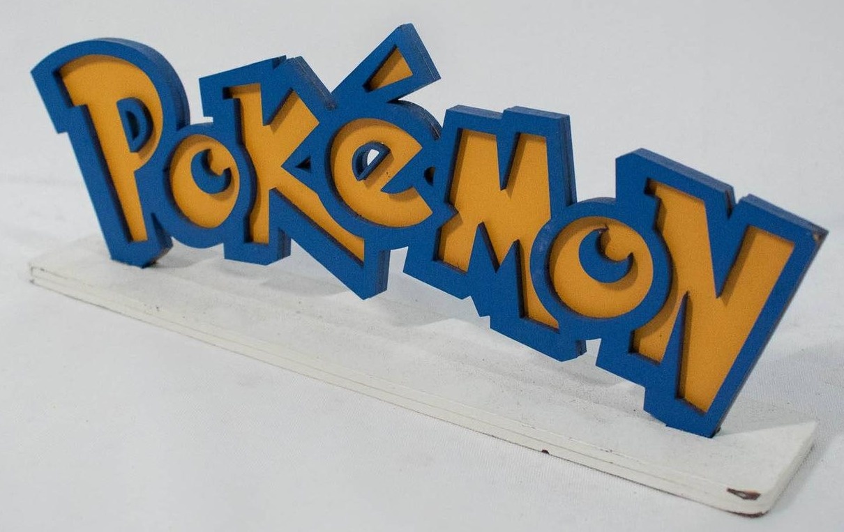 Display Mdf  Letreiro Mdf Pokemon - Vanessalocações