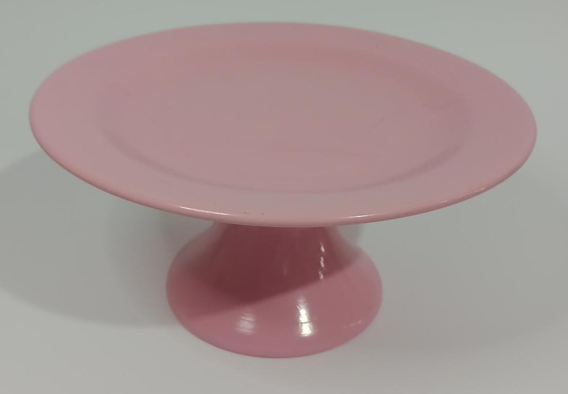 Bandeja  Cerâmica Redonda  Rosa G - Vanessalocações