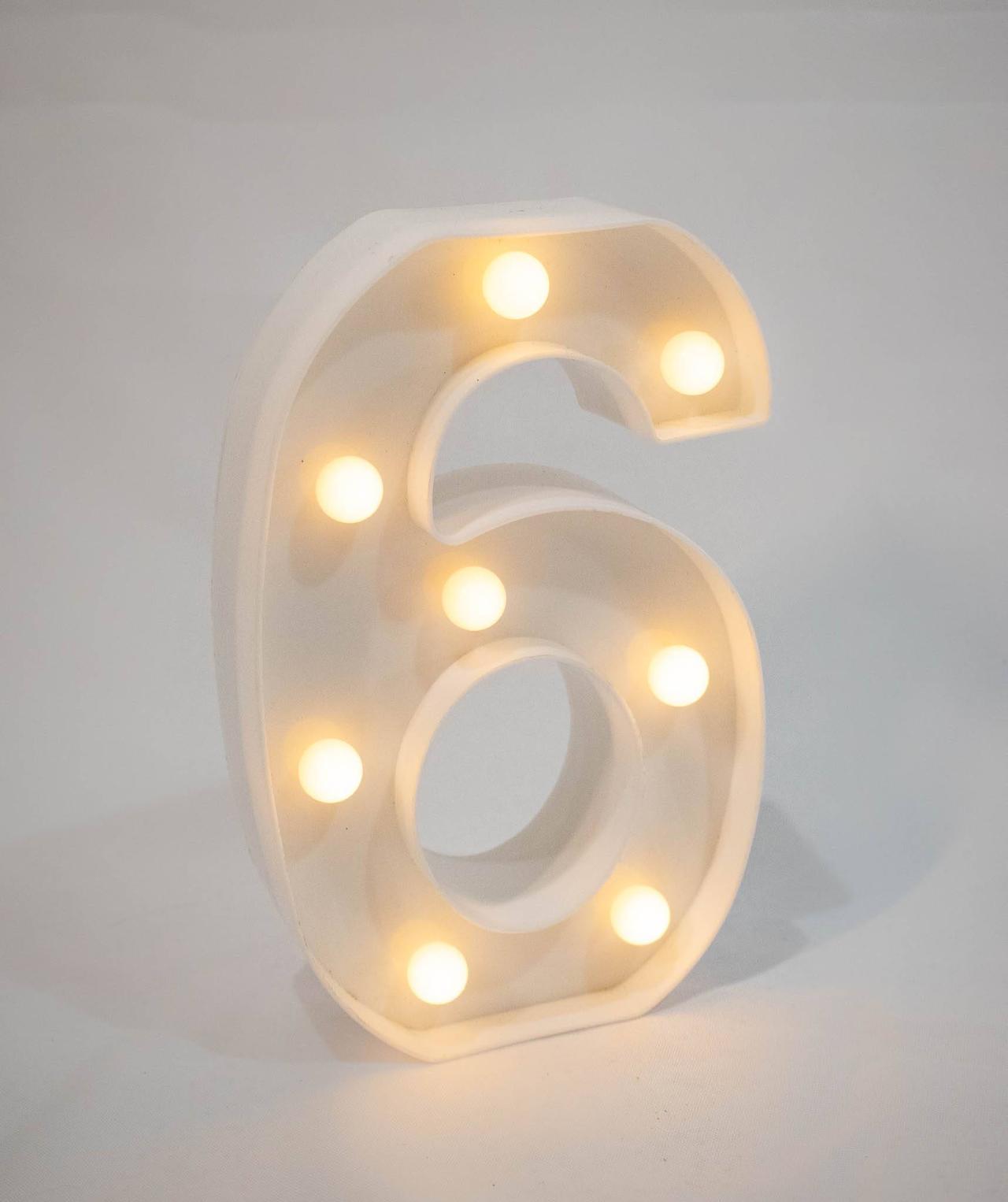  Numeral  Luminoso 6 - Vanessalocações