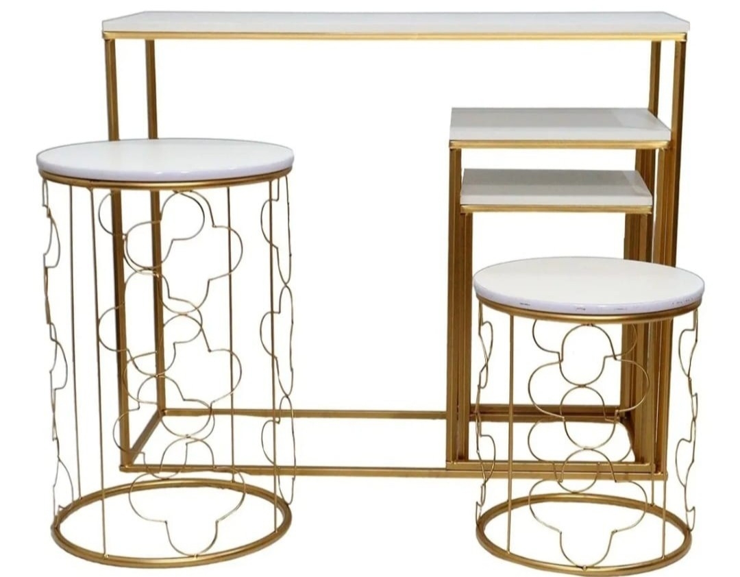 Kit de  Mesa / Movel Desconstruído - Ferro 5 Peças - Vanessalocações
