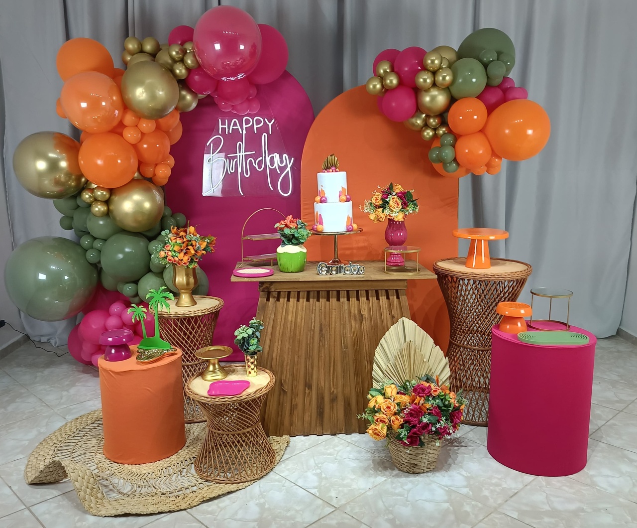 Composição Pink E Laranja - Tardezinha - CamaleãoLocaçoes