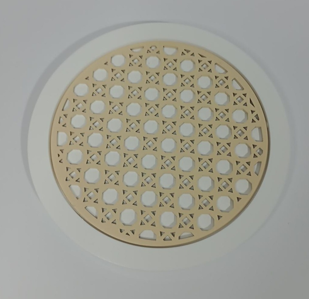 Bandeja Mdf Redonda Boho Branco - Vanessalocações
