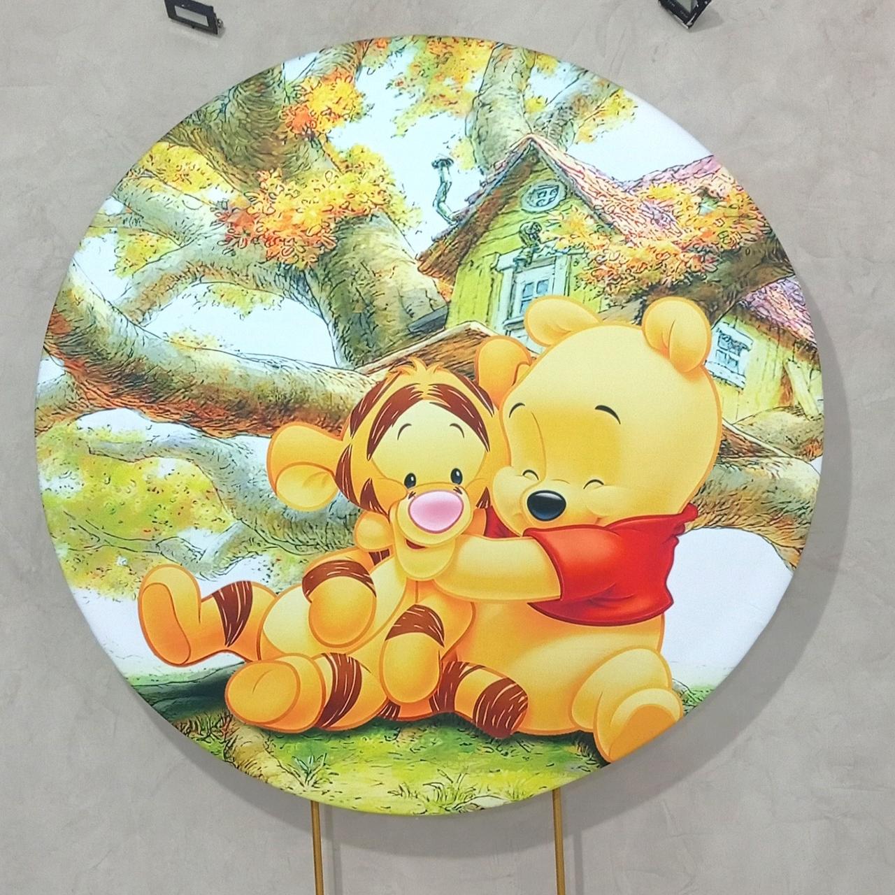 Capa P/ Painel Circular  -   Urso Pooh - Vanessalocações