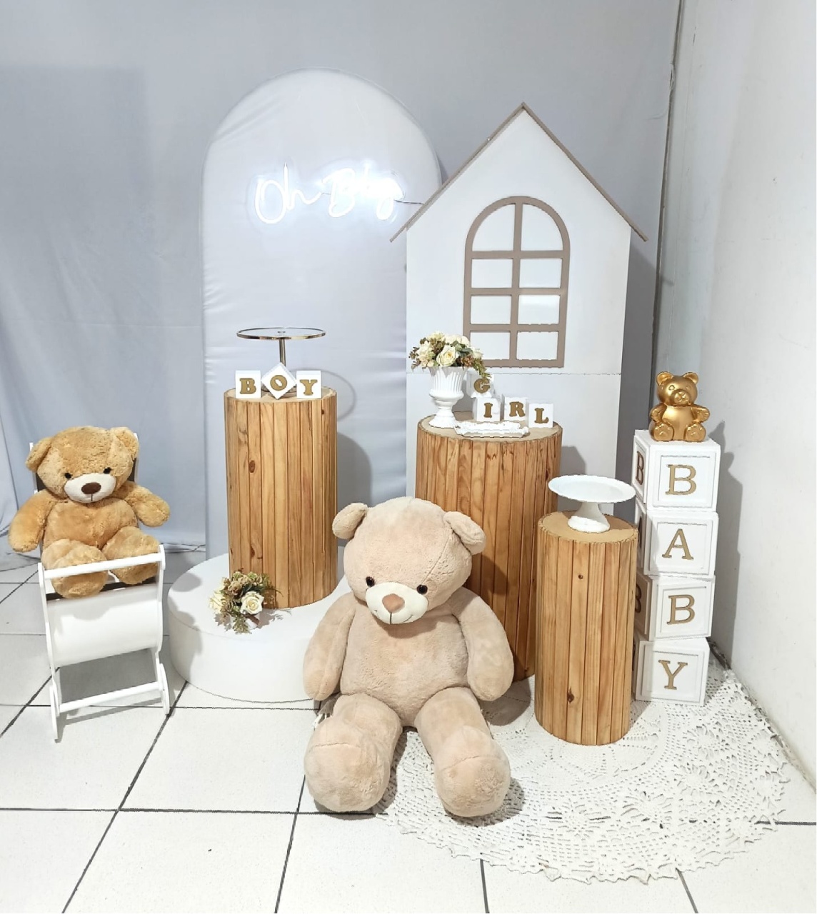 Composição Chá Revelação / Chá de Bebe - CamaleãoLocaçoes