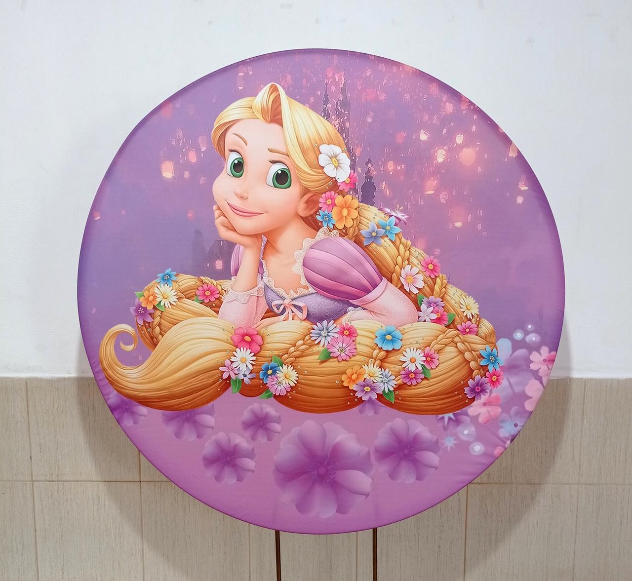 Capa P/ Painel Circular  -  Rapunzel/ Enrolados - Vanessalocações