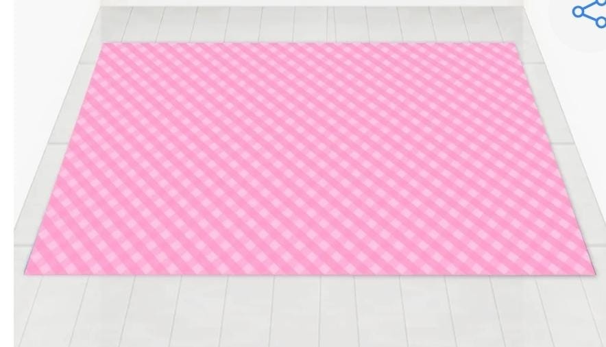 Tapete Lona Xadrez Rosa 3.0X1.5 - Vanessalocações