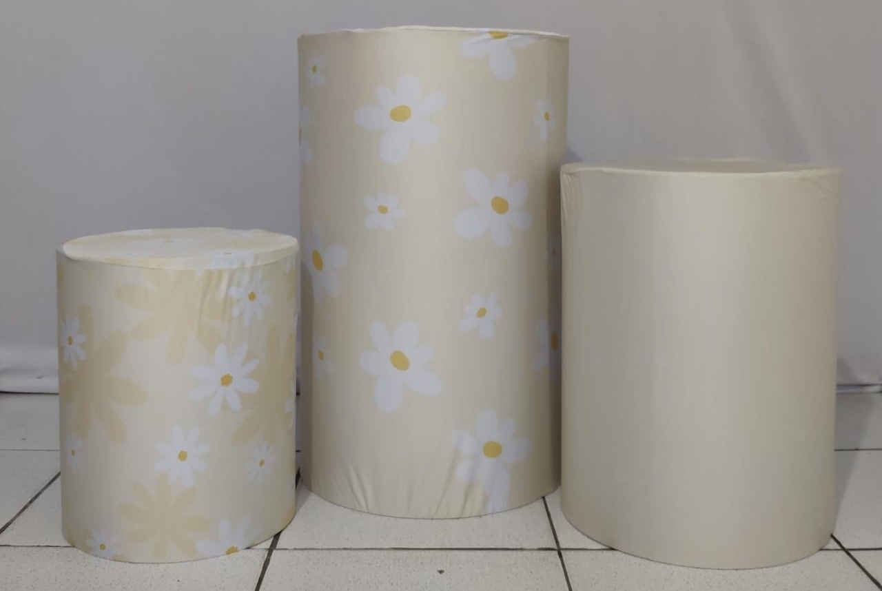 Trio de Capas Para Cilindro Margarida - Vanessalocações