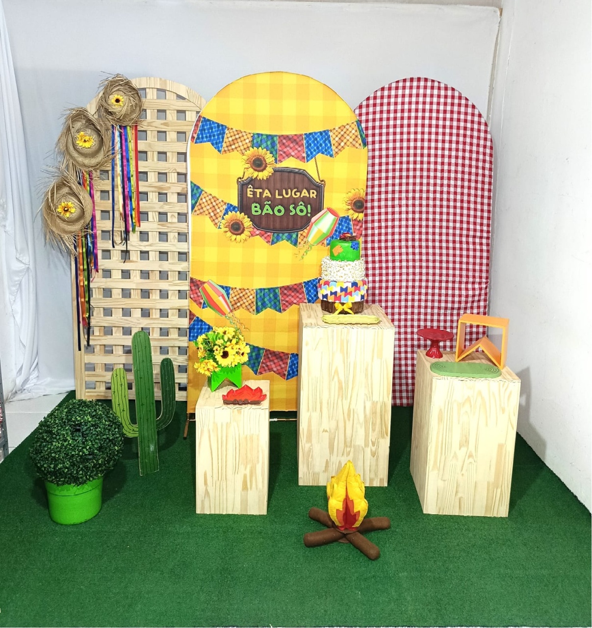 Composição Junina Trio de Pinus - CamaleãoLocaçoes