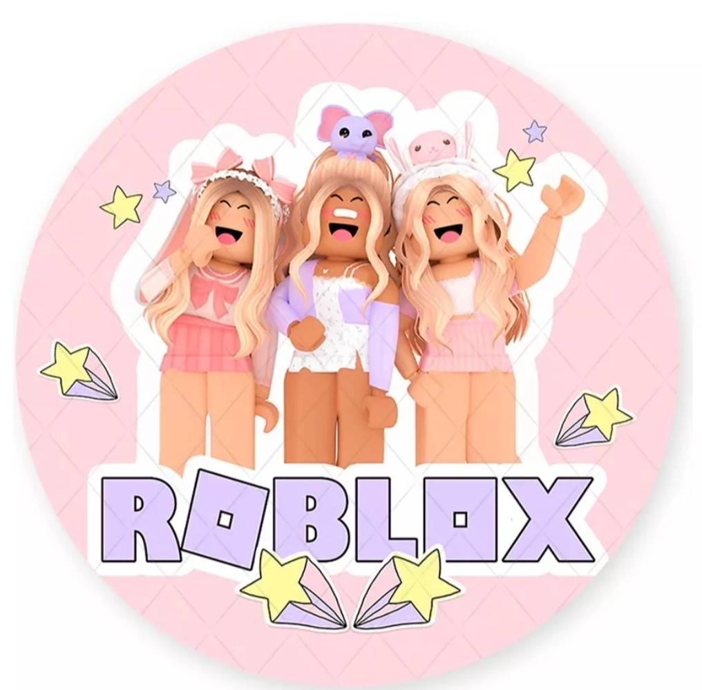 Capa P/ Painel Circular   -  Roblox Menina - Vanessalocações