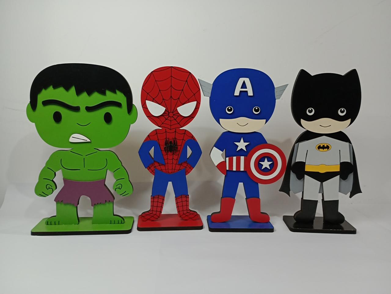 Personagem Mdf Heróis Cut Coleção - Vanessalocações