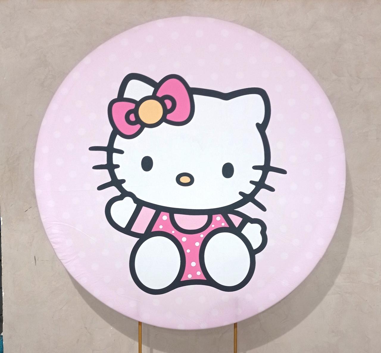 Capa P/ Painel Circular  - Hello Kitty - Vanessalocações