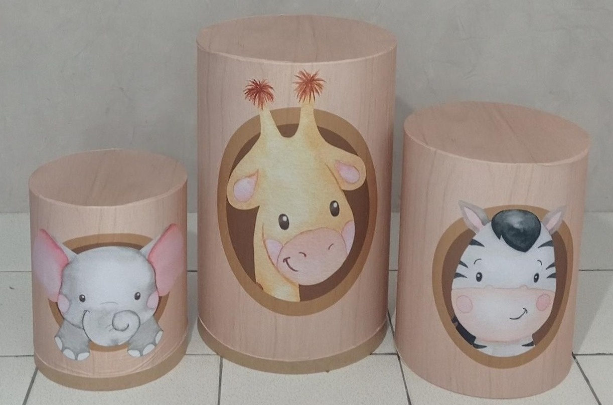 Trio de Capas Para Cilindro Arca de Noé  - Vanessalocações