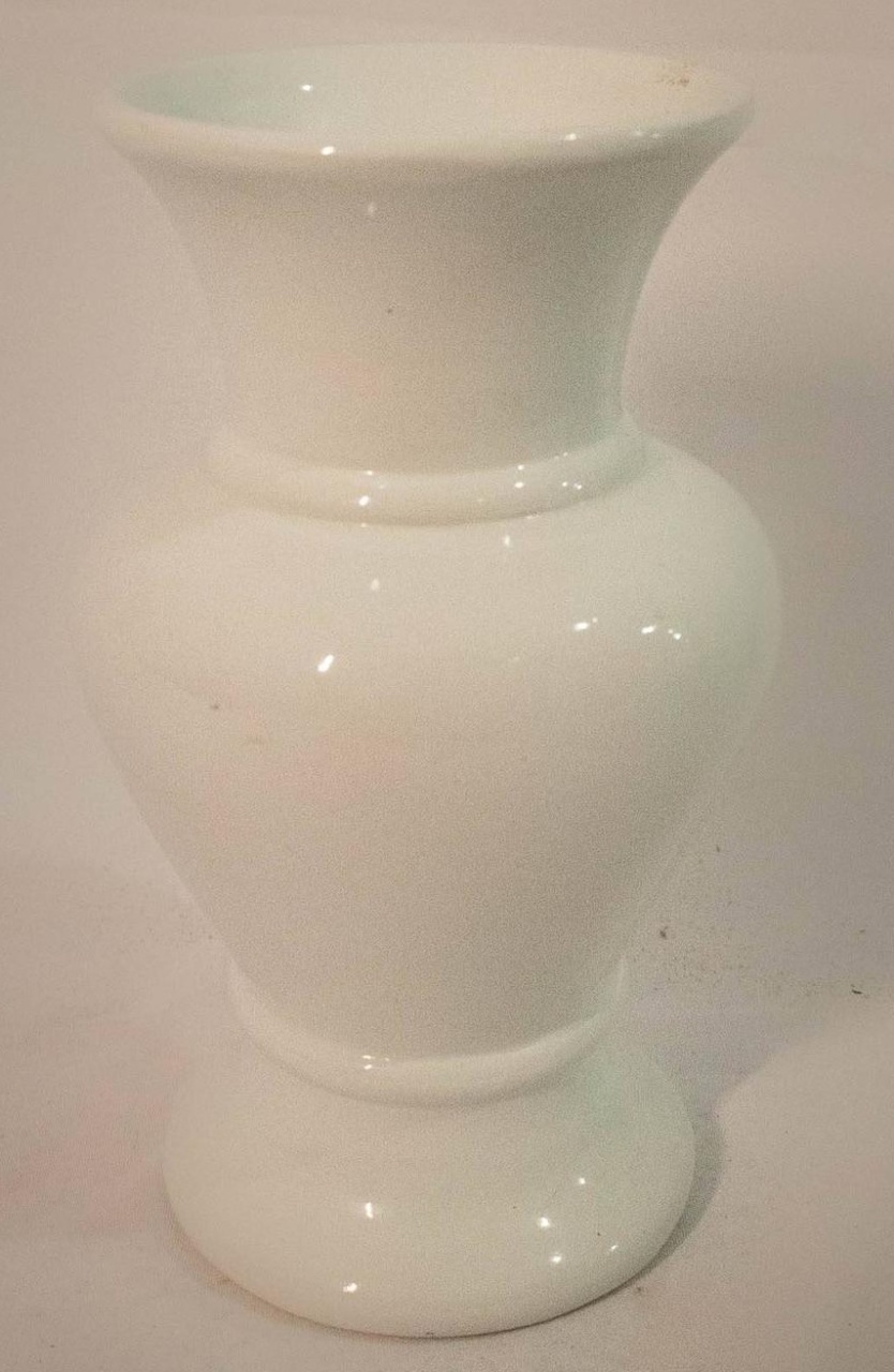 Vaso Cerâmica  Bojudo Branco G - Vanessalocações