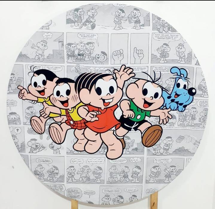 Capa P/ Painel Circular  - Turma da Mônica - Vanessalocações
