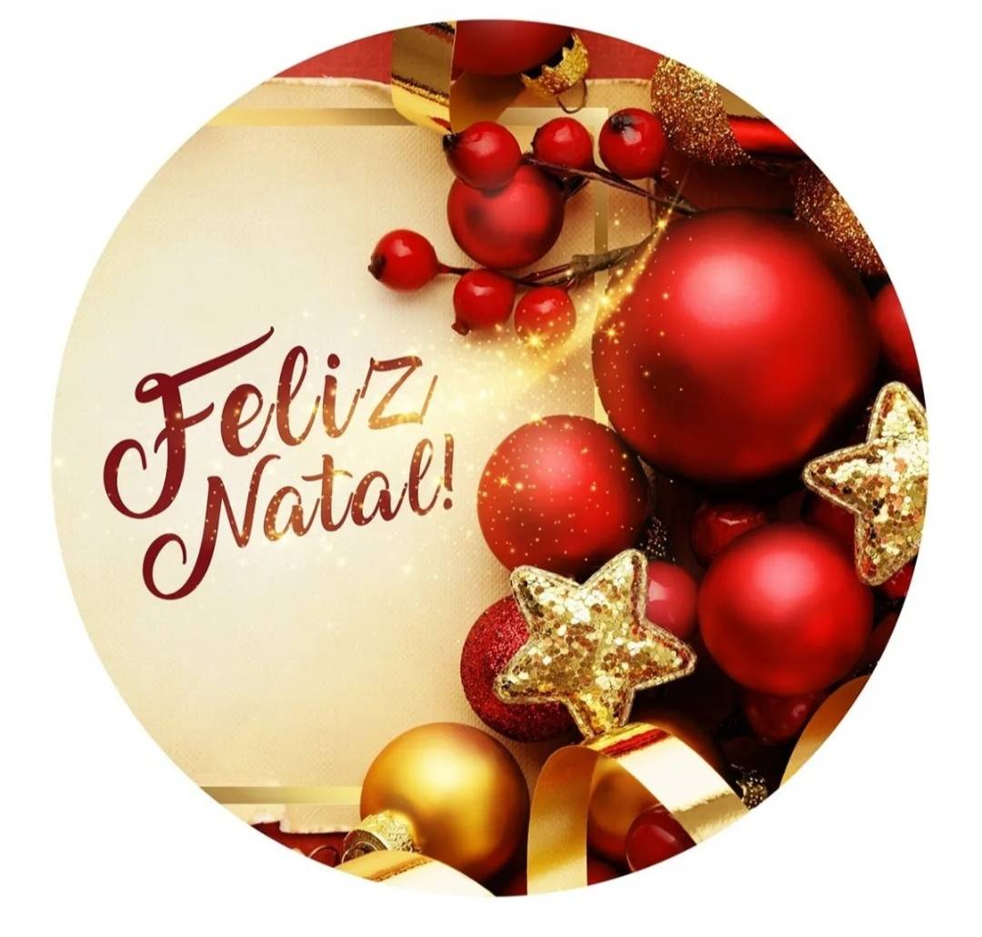 Capa P/ Painel Circular  - Natal / Bolas Cod 01 - Vanessalocações