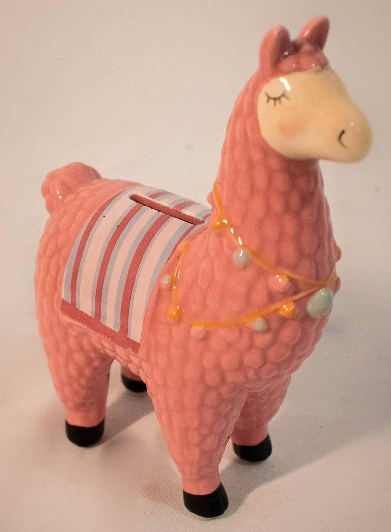 Lhama Decorativa  Cerâmica Rosa - Vanessalocações