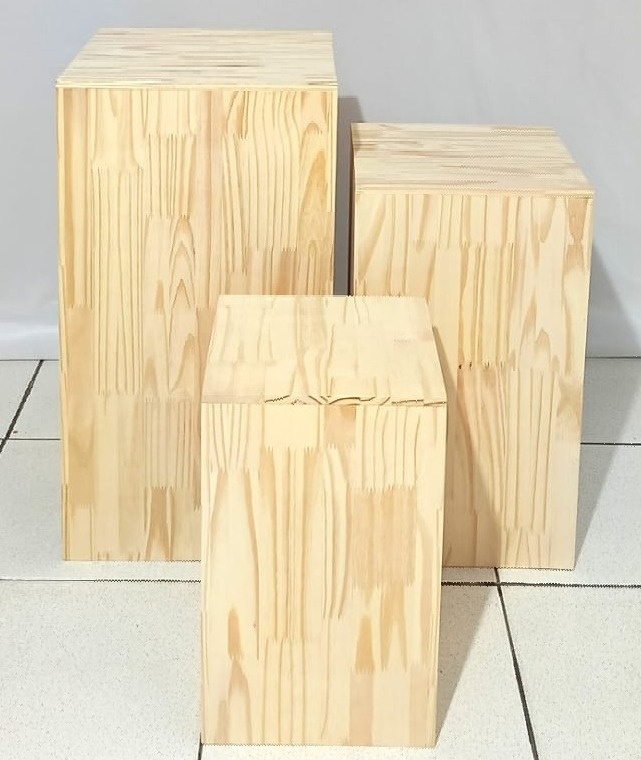Trio Cubo Pinus - Vanessalocações