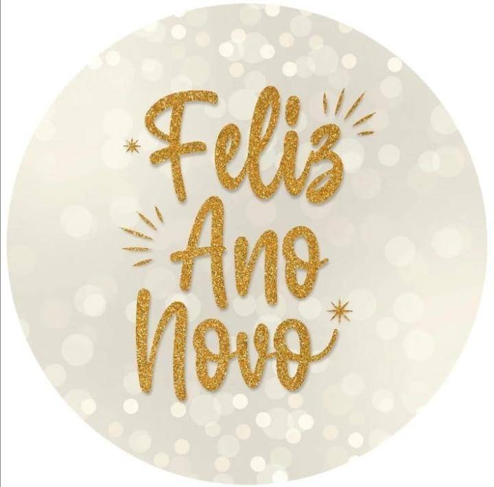 Capa P/ Painel Circular  - Feliz Ano Novo Cod 01 - Vanessalocações