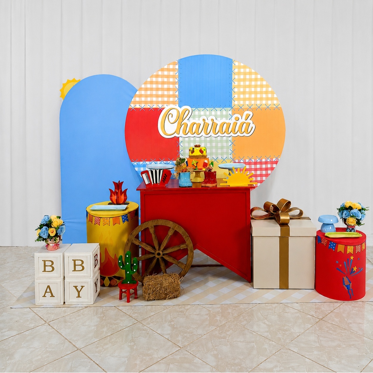 Composição Charraia Mesa Bandeira - CamaleãoLocaçoes