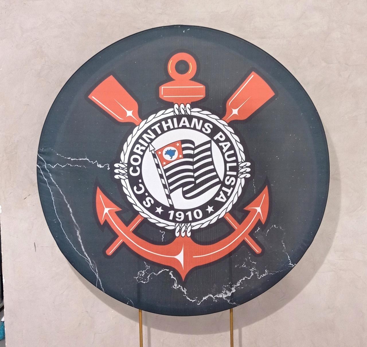 Capa P/ Painel Circular -  Corinthians - Vanessalocações