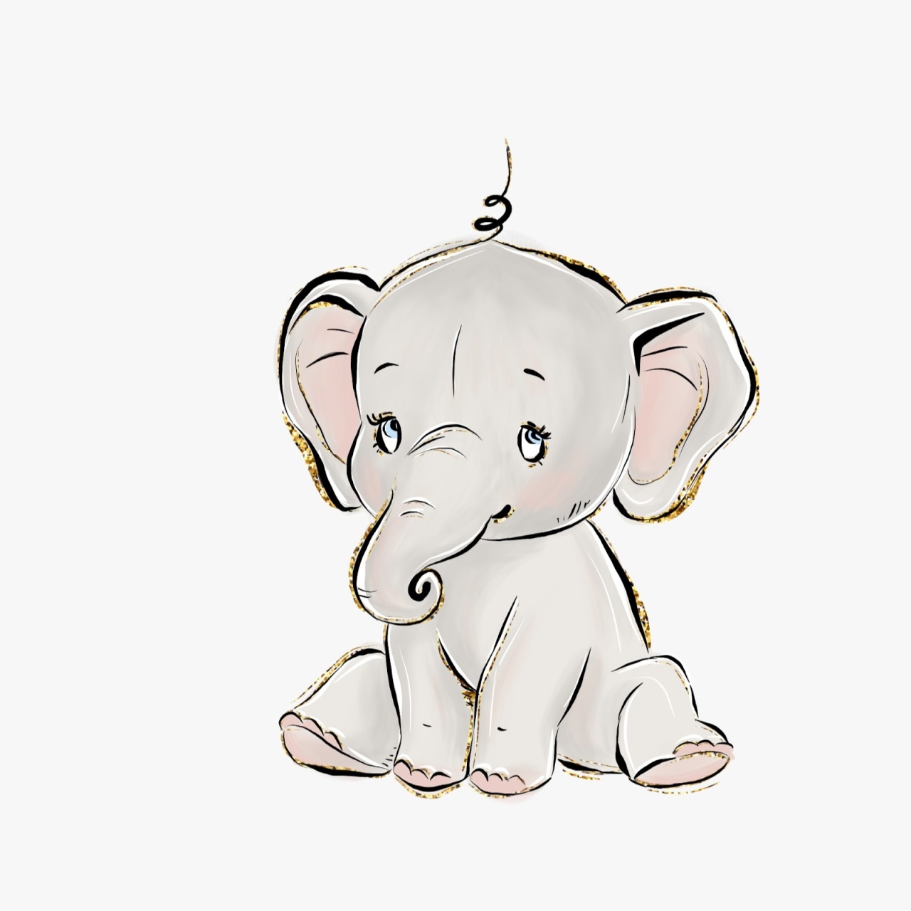 Aplique Poliondas Elefante 50 Cm - CamaleãoLocaçoes