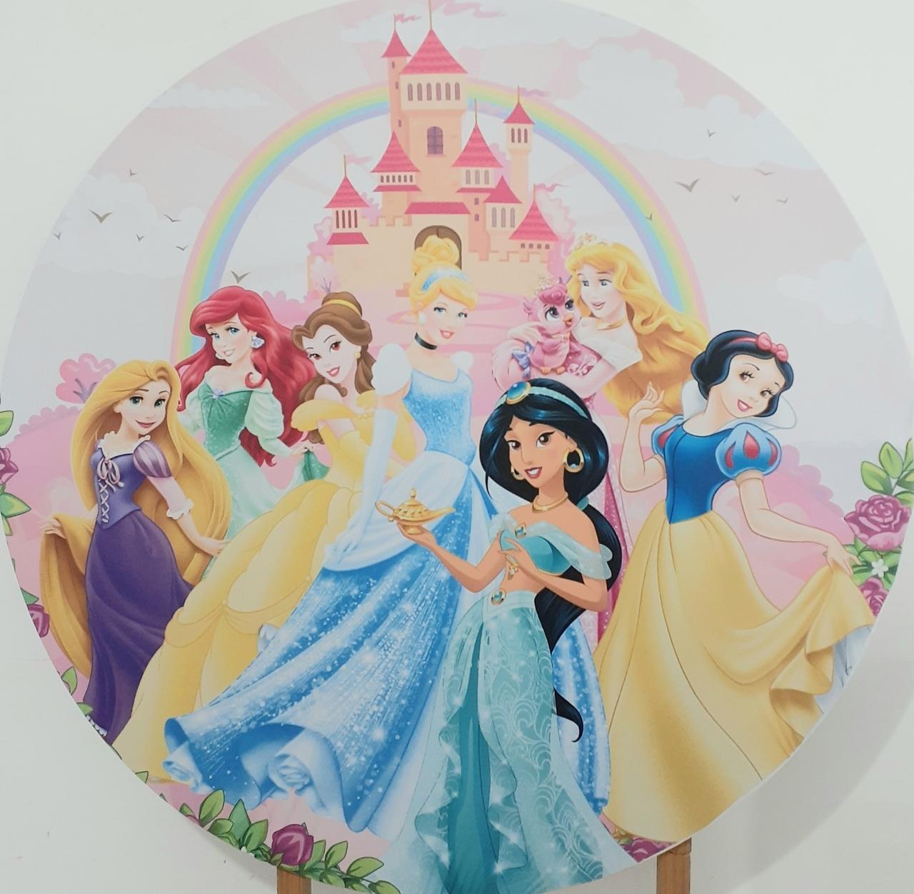 Capa P/ Painel Circular - Princesas - Vanessalocações