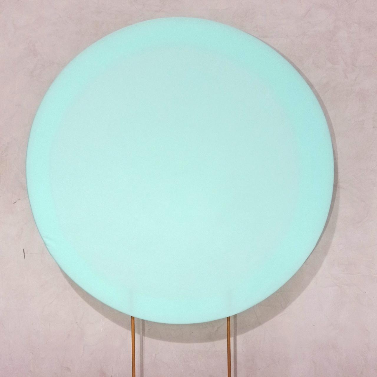 Capa P/ Painel Circular  Tecido Liso  -  Verde Água - Vanessalocações