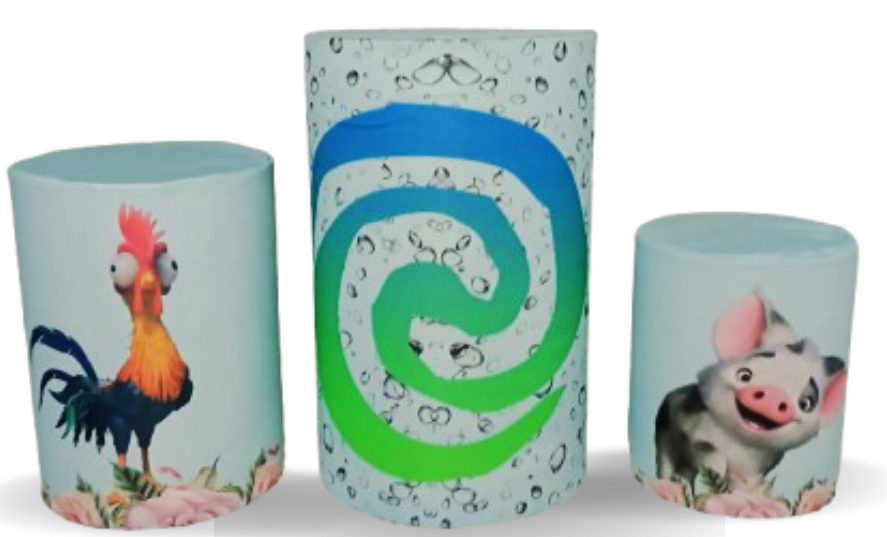 Trio de Capas Para Cilindro Moana  - Vanessalocações