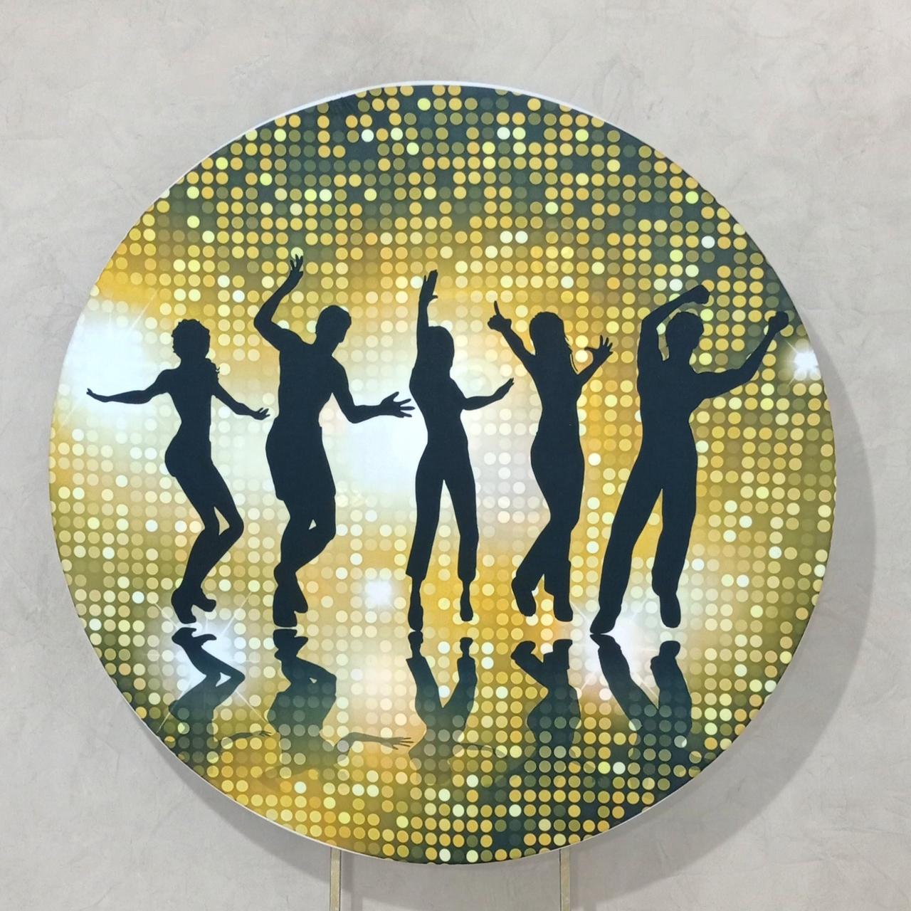 Capa P/ Painel Circular -  Anos Dourados/Dança - Vanessalocações