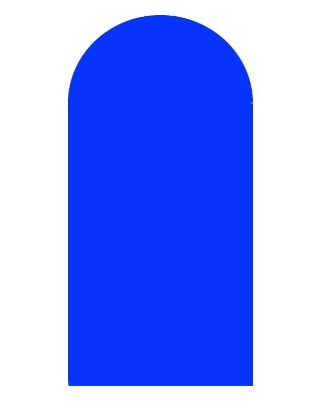  Capa Veste Fácil  P/ Painel Romano  - Azul Royal - Vanessalocações