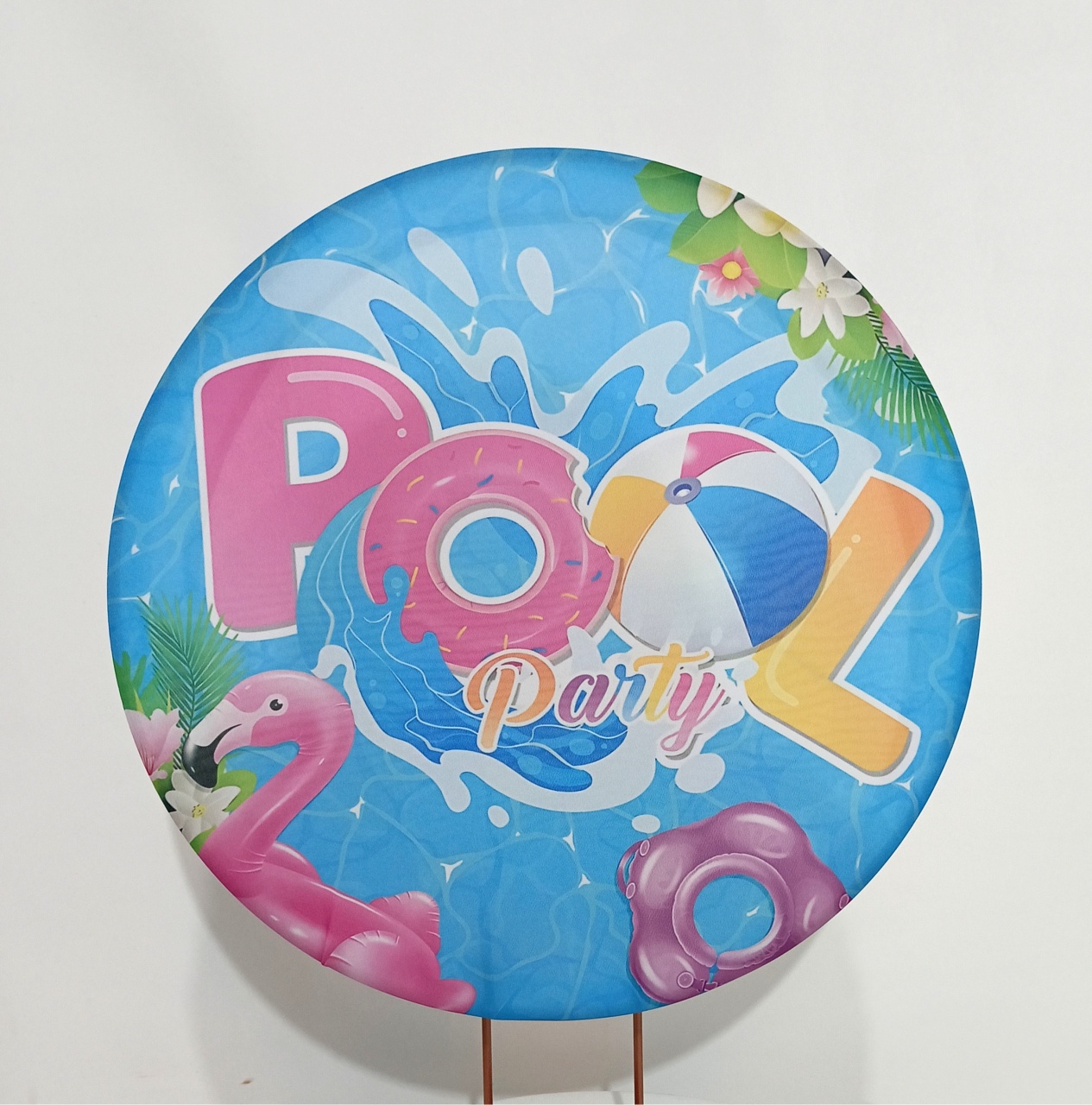 Capa  P/ Painel Circular Pool Party- 50Cm - Vanessalocações