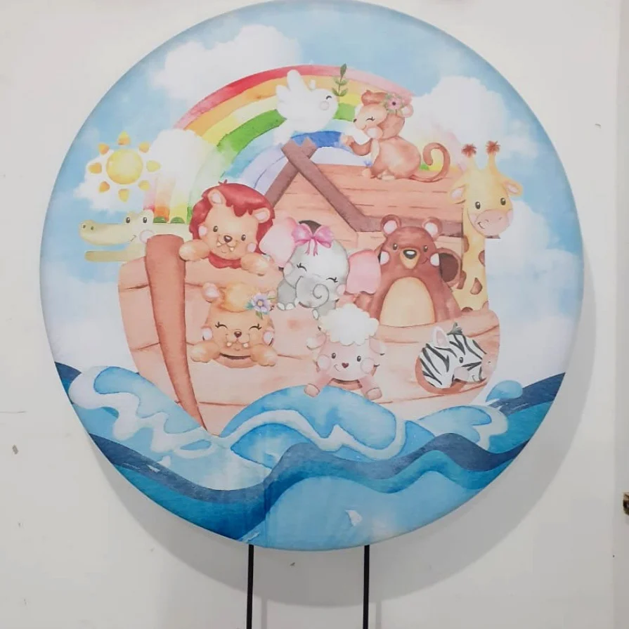 Capa P/ Painel Circular -  Arca de Noé - Vanessalocações