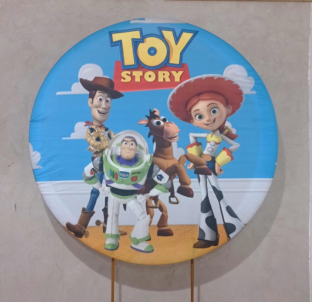 Capa P/ Painel Circular  - Toy Story - Vanessalocações