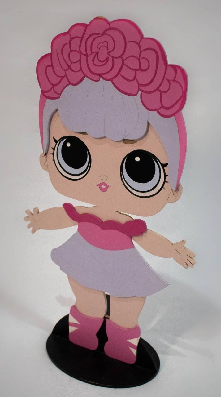 Display  Mdf   Lol Rosa E Lilás G - Vanessalocações