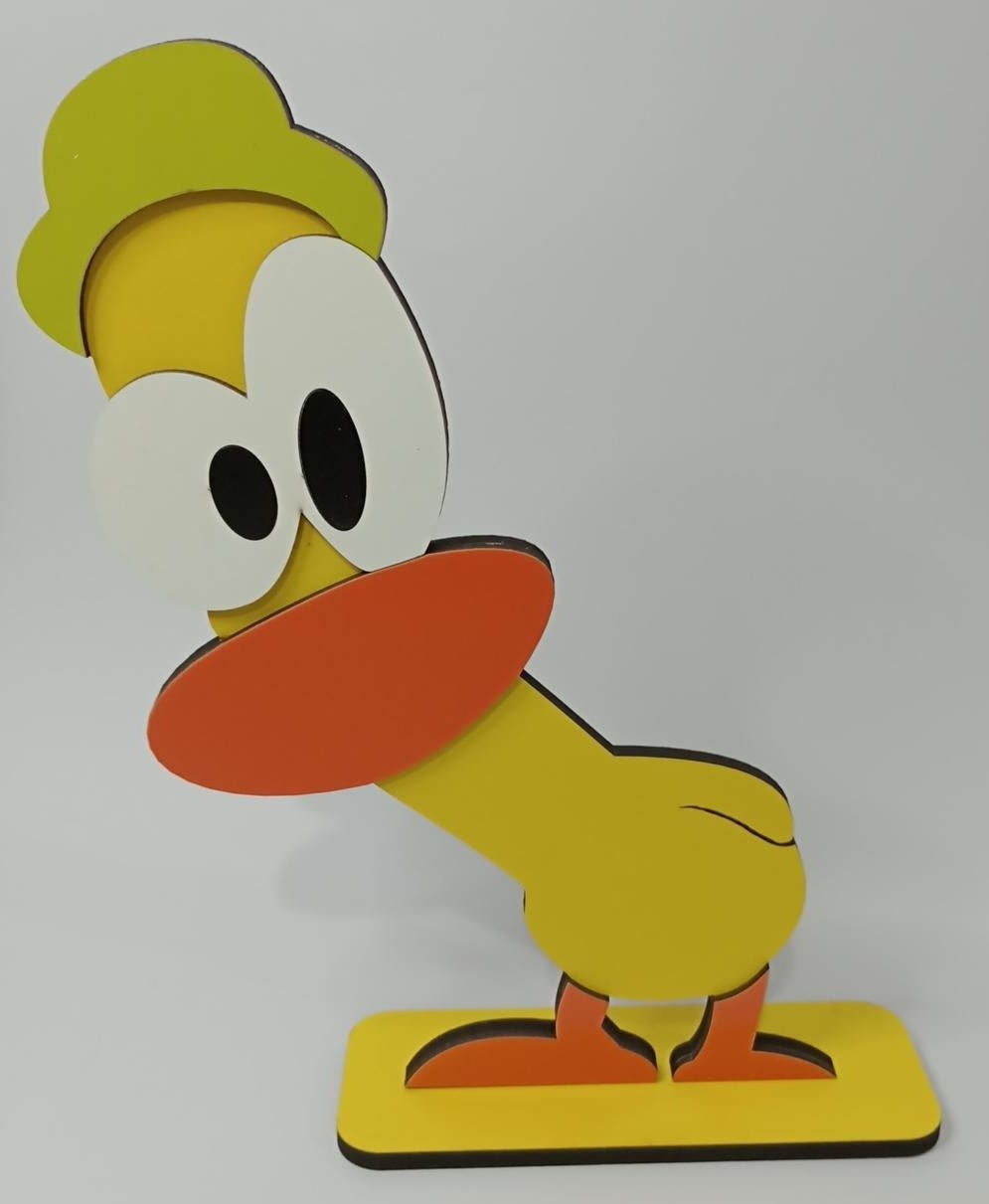Display Mdf Pato Pocoyo Amarelo - Vanessalocações