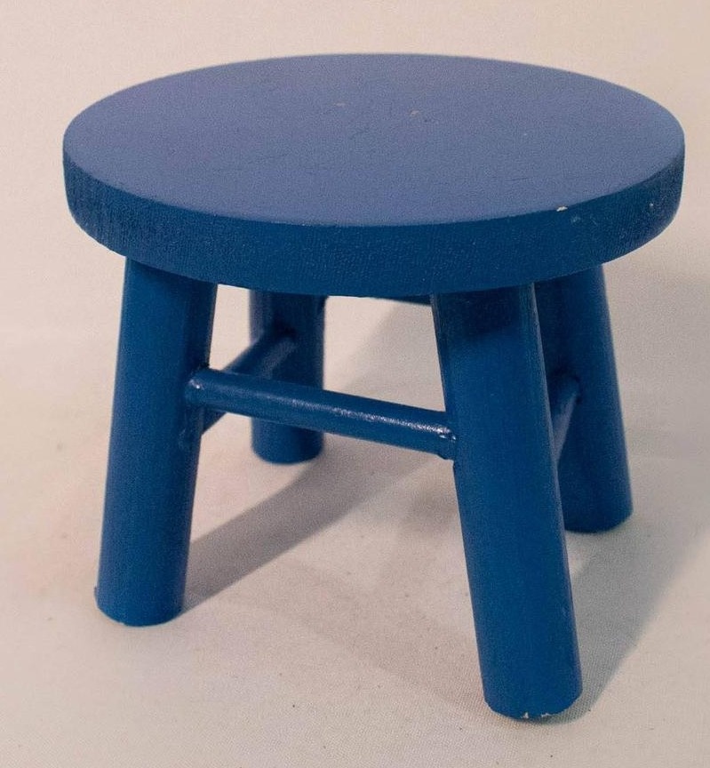 Banco Mdf Azul Royal - Vanessalocações
