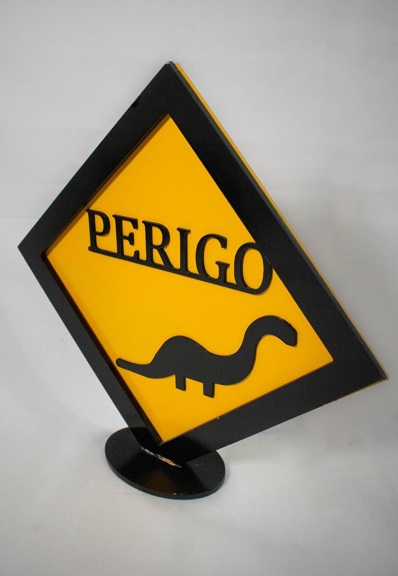 Display  Mdf Placa Perigo Dinossauro - Vanessalocações