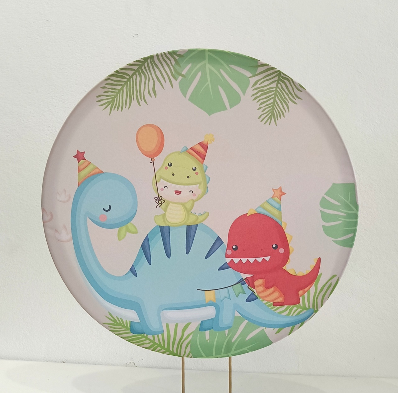 Capa  P/ Painel Circular Dino- 50Cm - Vanessalocações