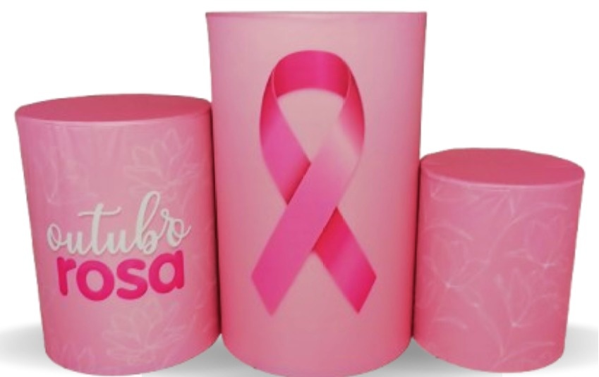 Trio de Capas P/ Cilindro Outubro Rosa  - Vanessalocações