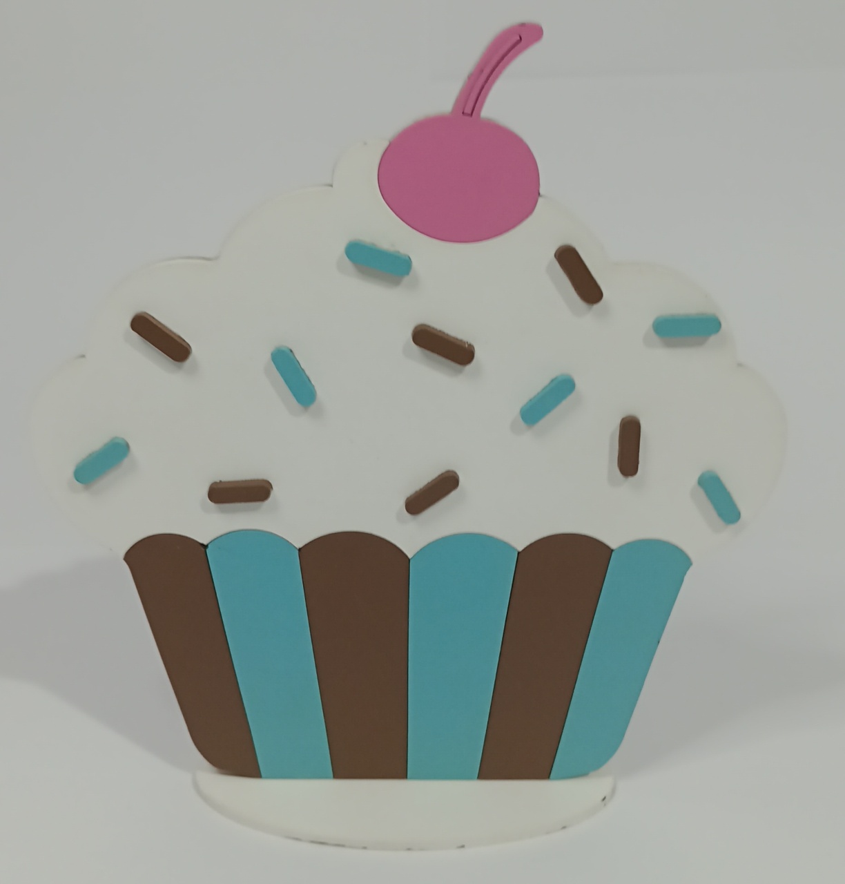 Display Mdf Cupacke  Azul/Branco - Vanessalocações