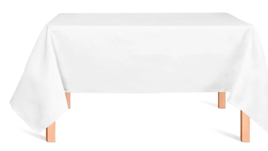 Toalha Oxford   Retangular -  Branco - 3,0X1,50 - Vanessalocações