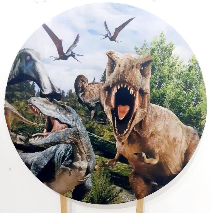 Capa P/ Painel Circular   - Dino Jurassick - Vanessalocações