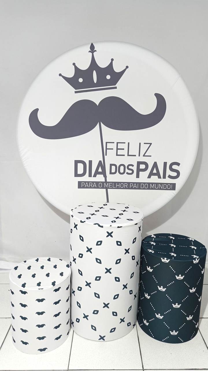 Capa P/ Painel Circular + Trio de Cilindros - Bigode - CamaleãoLocaçoes