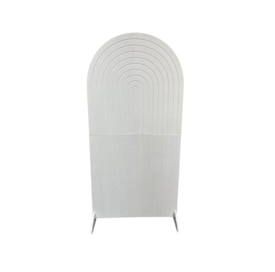 Painel Mdf Espiral Branco 2X1  - Vanessalocações