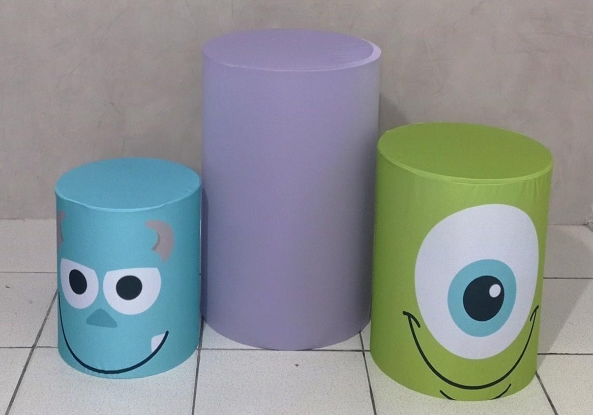 Trio de Capas Para Cilindro  Monstros S.a  - Vanessalocações