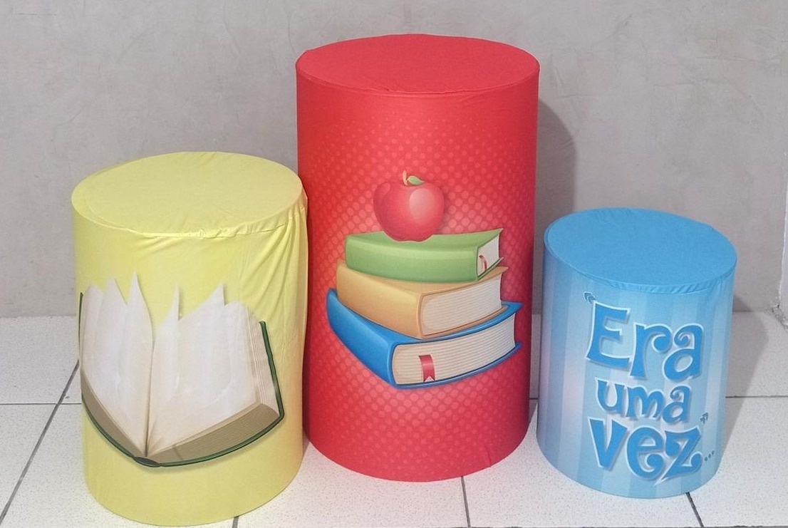 Trio de Capas Para Cilindro  Era Uma Vez   - Vanessalocações