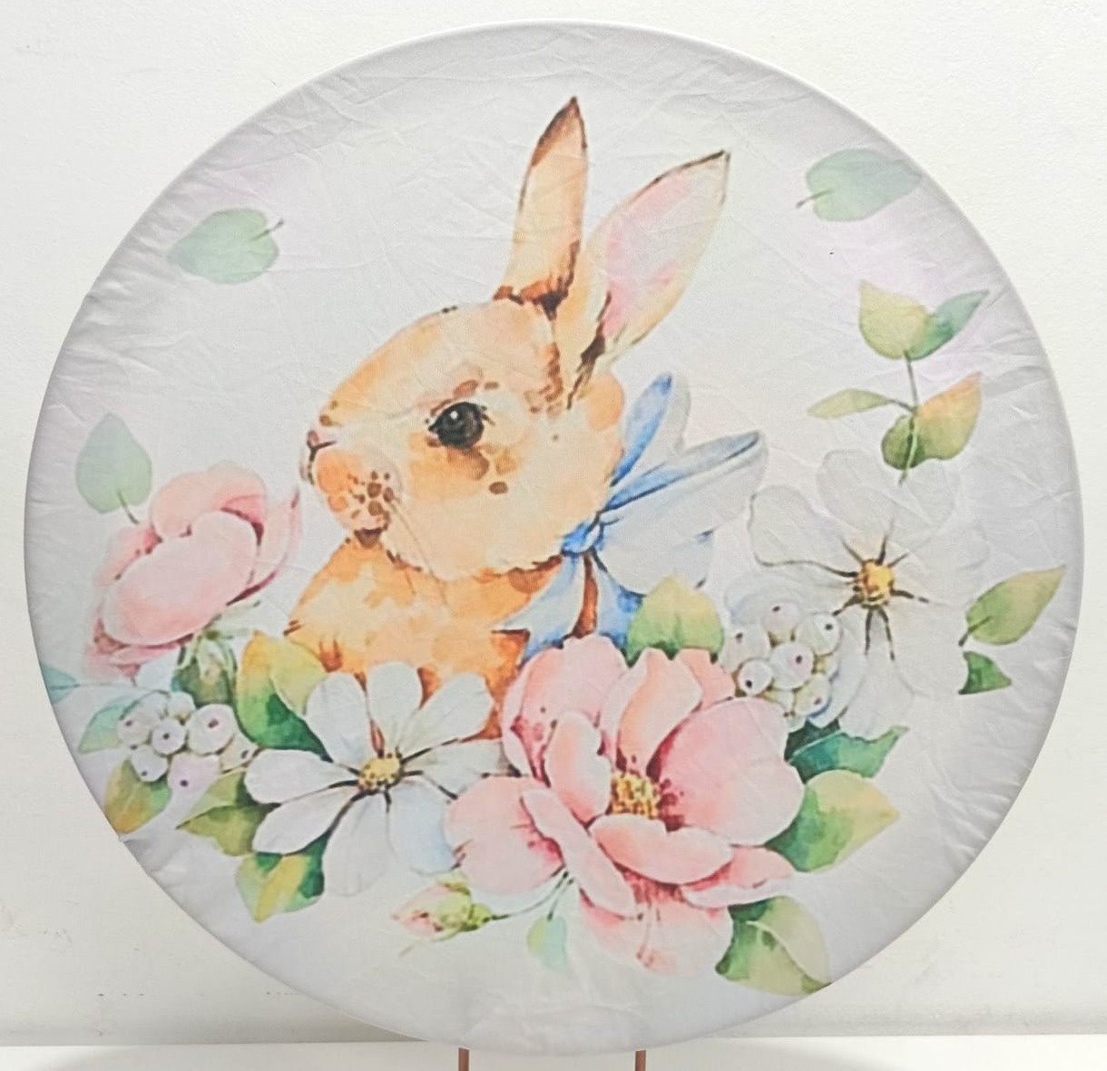 Capa  P/ Painel Circular  Páscoa Floral - 50Cm - Vanessalocações